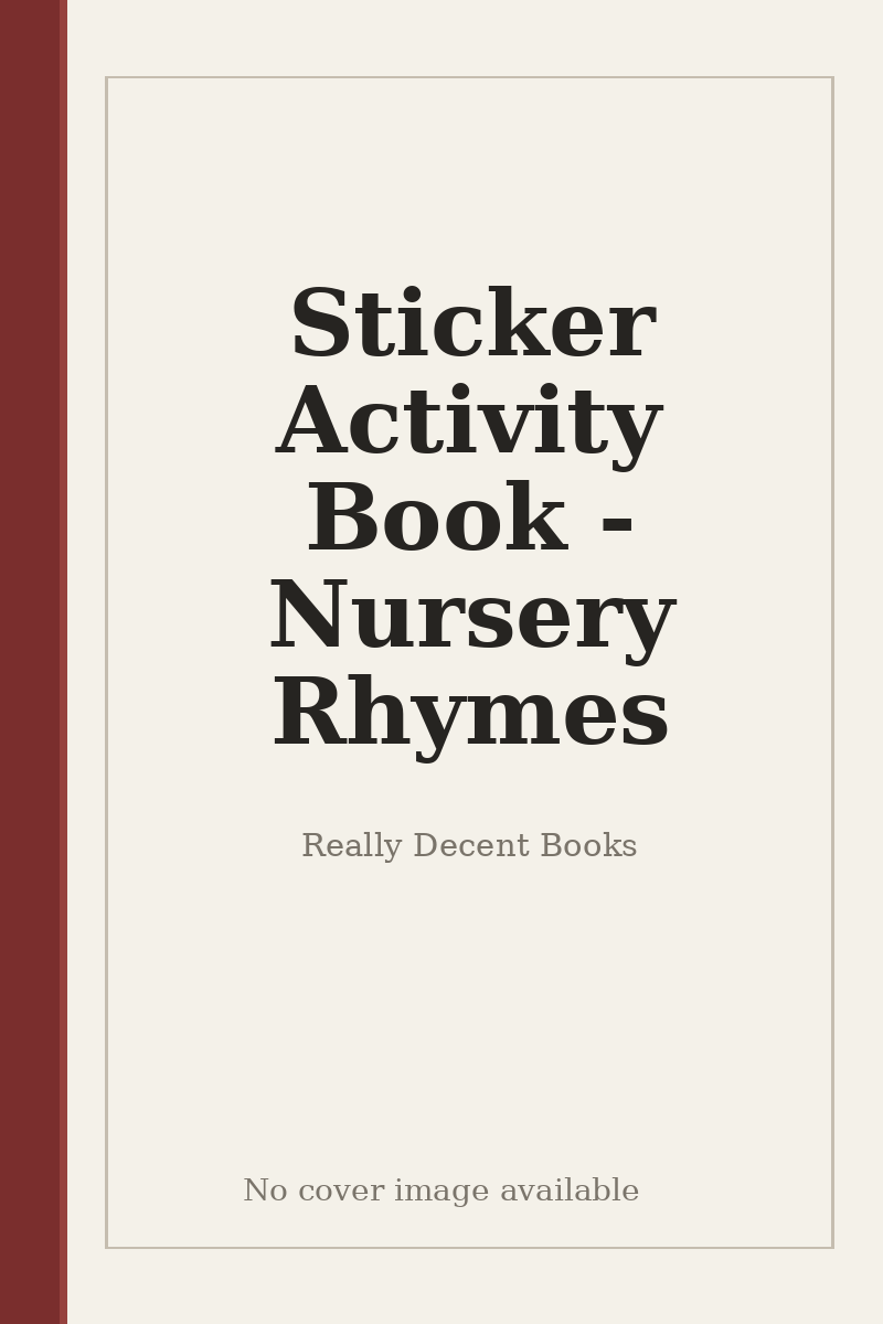 Sticker Activity Book - Nursery Rhymes - no cover image available