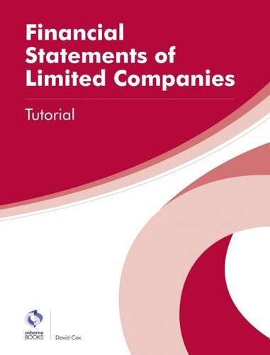 Financial Statements of Limited Companies Tutorial (AAT Professional Diploma in Accounting)