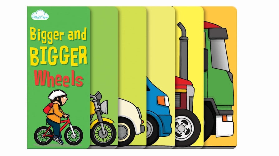Milly & Flynn Bigger and Bigger Wheels Book