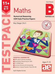 11+ Maths Year 5-7 Testpack B Papers 5-8: Numerical Reasoning CEM Style Practice Papers