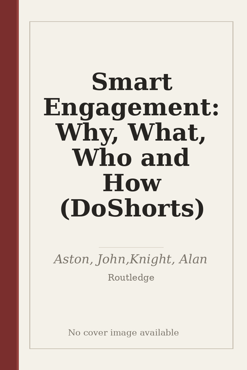 Smart Engagement: Why, What, Who and How (DoShorts) - no cover image available