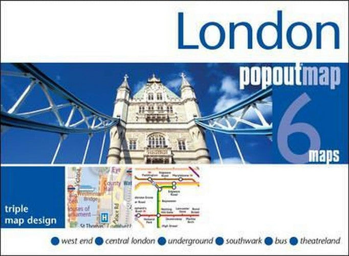 London PopOut Map: 3 PopOut maps in one handy, pocket-size format