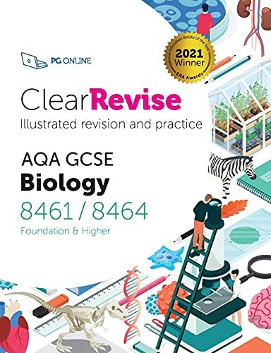 ClearRevise AQA GCSE Biology (Foundation and Higher): Illustrated Revision and Practice with CREST AI Exam Tutor (ClearRevise AQA GCSE Combined Science 8461) (ClearRevise AQA GCSE Biology 8461/8464)