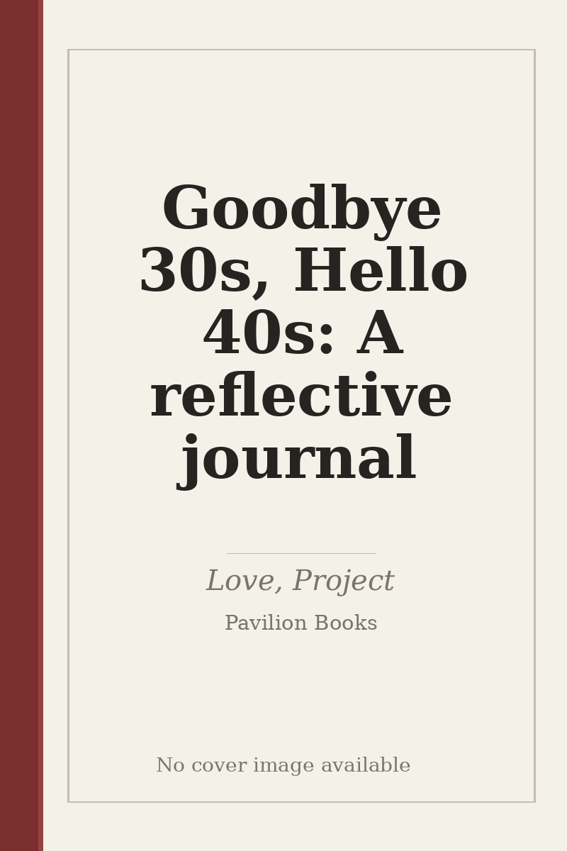 Goodbye 30s, Hello 40s: A reflective journal - no cover image available