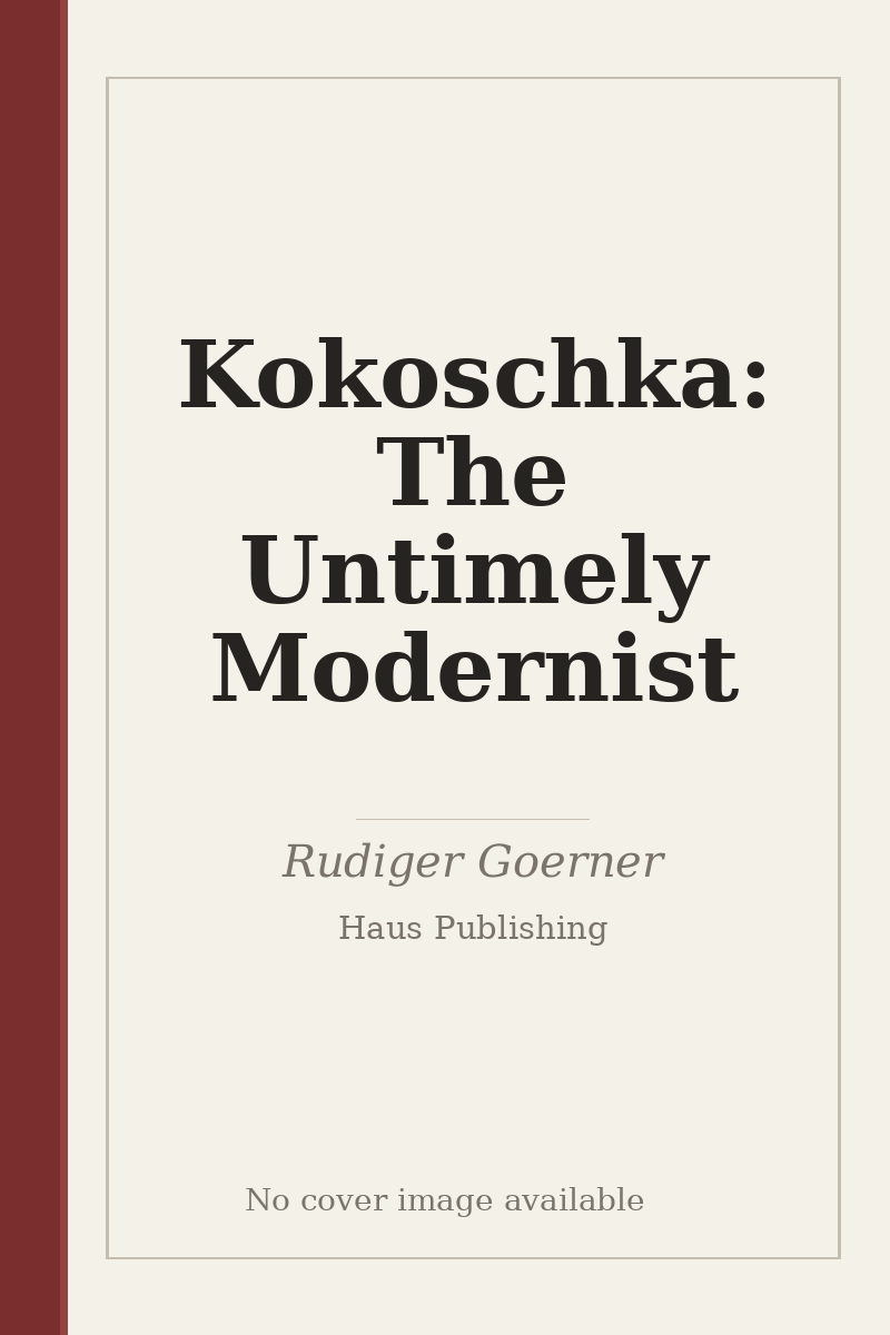 Kokoschka: The Untimely Modernist - no cover image available