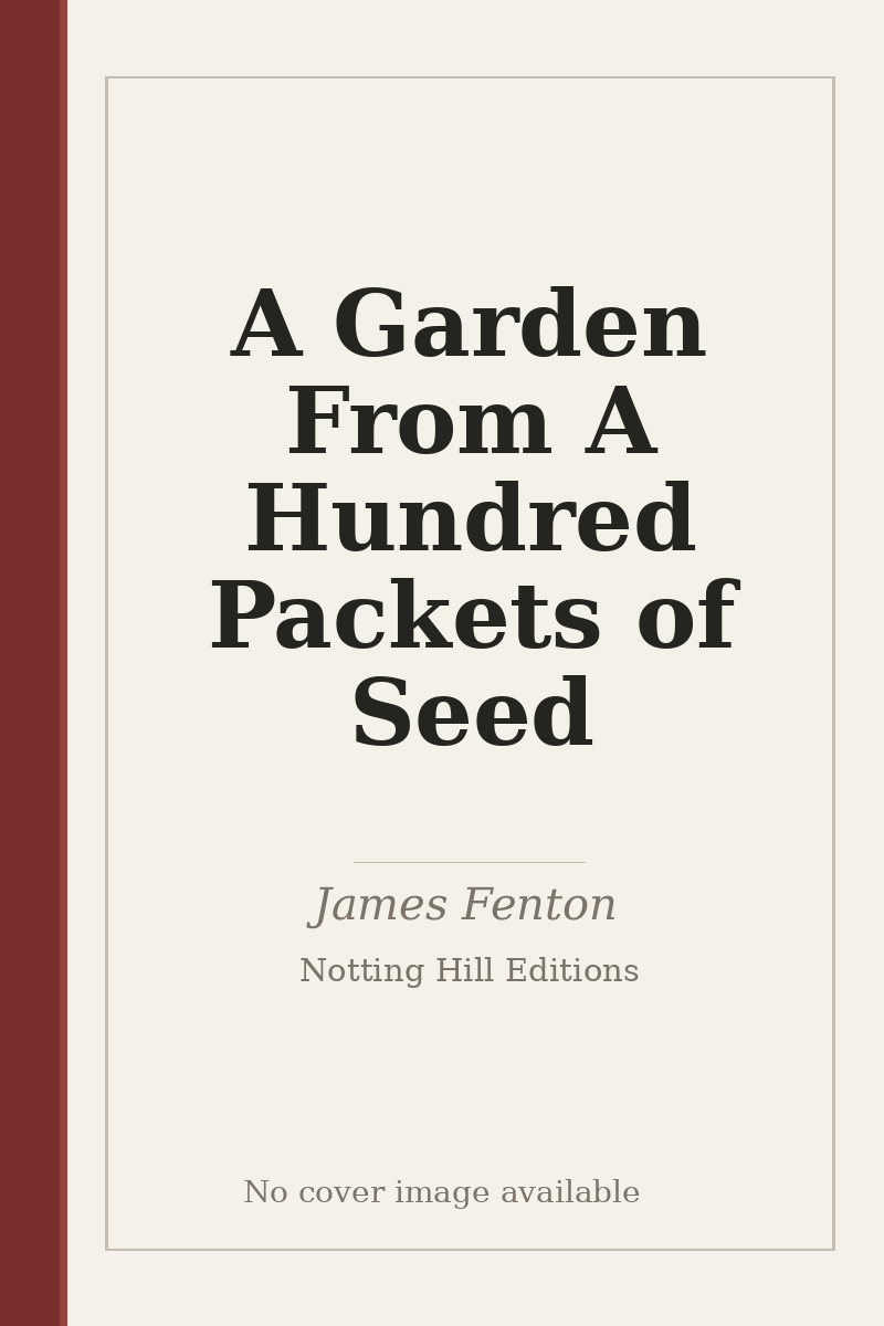 A Garden From A Hundred Packets of Seed - no cover image available