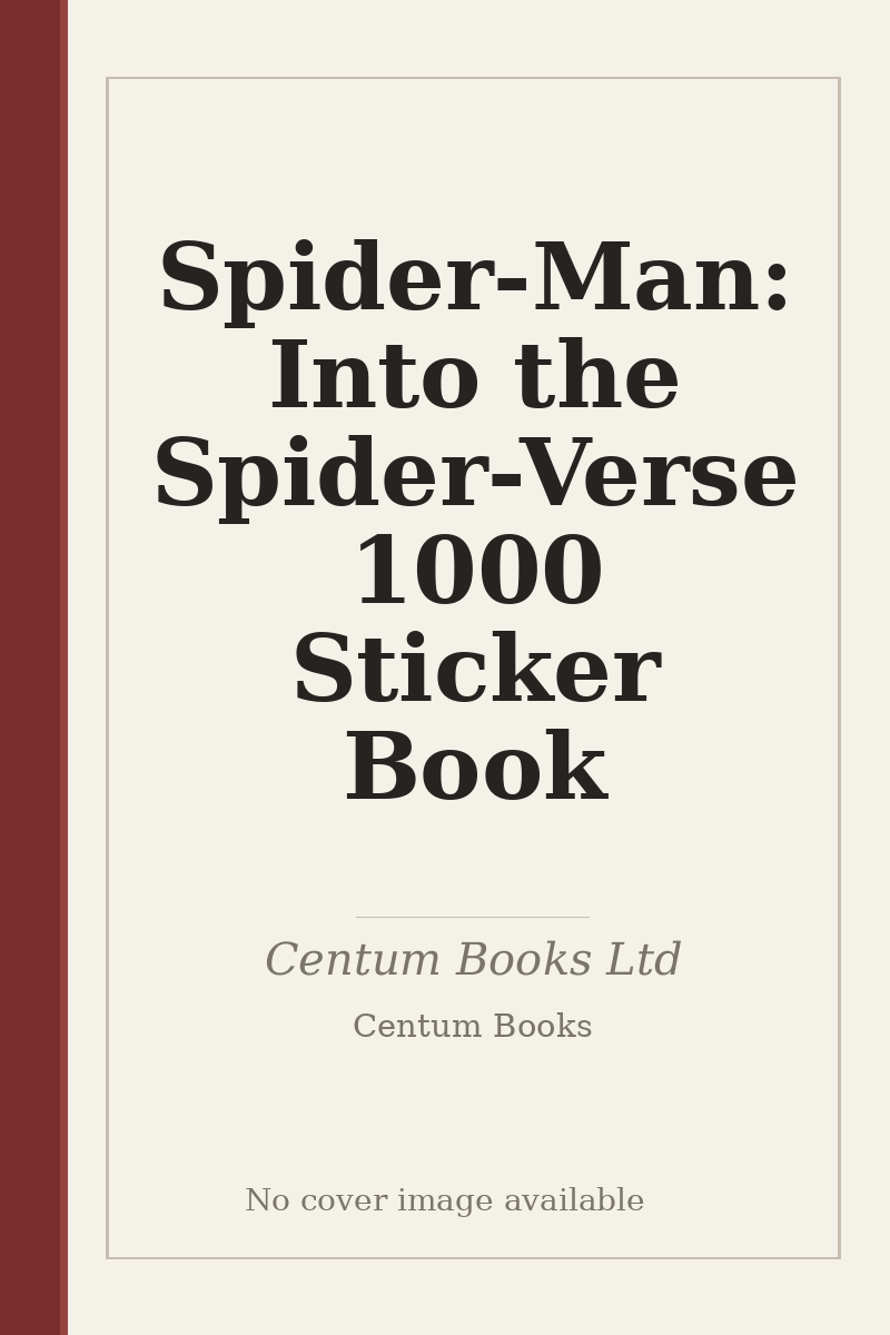 Spider-Man: Into the Spider-Verse 1000 Sticker Book - no cover image available