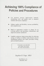 Achieving 100% Compliance of Policies and Procedures