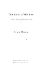 The Laws of the Sun: The Spiritual Laws and History Governing the Past Present and Future