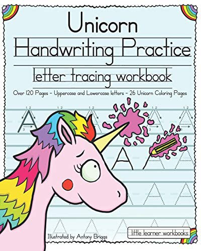 Unicorn Handwriting Practice: Letter Tracing Workbook: 1 (Little Learner Workbooks)