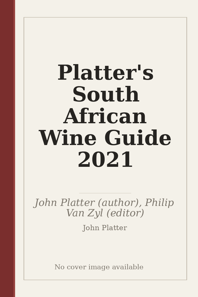 Platter's South African Wine Guide 2021 - no cover image available