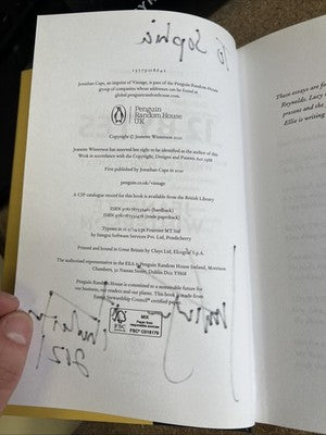 Signed Jeanette Winterson  - 12 Bytes Hardback