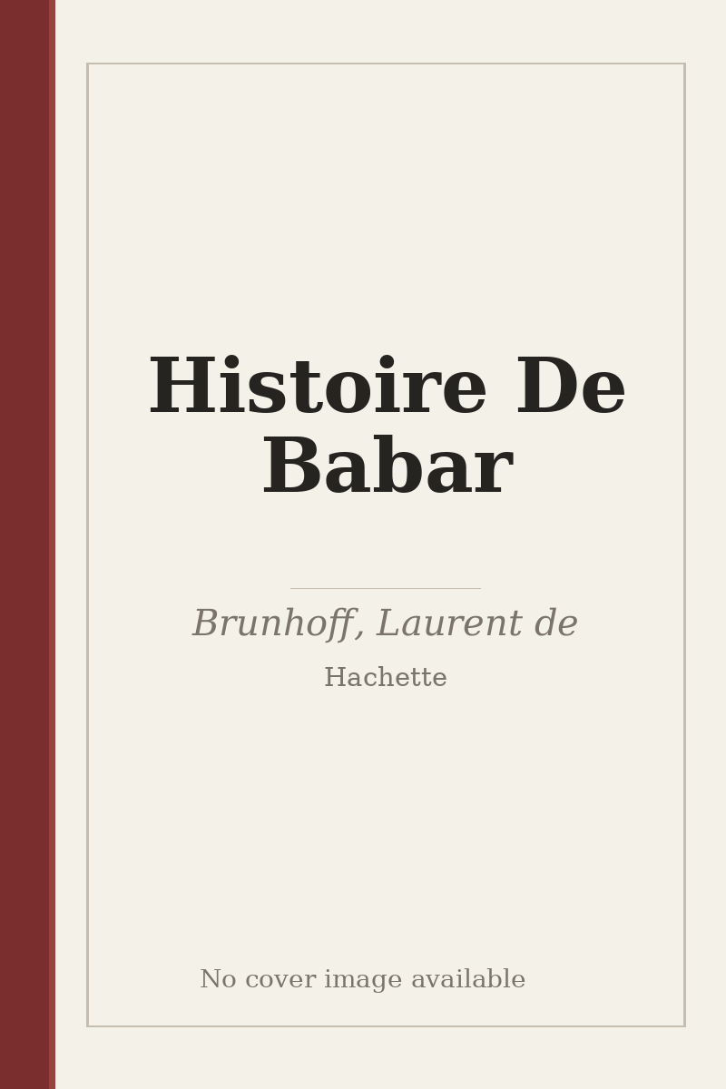 Histoire De Babar - no cover image available