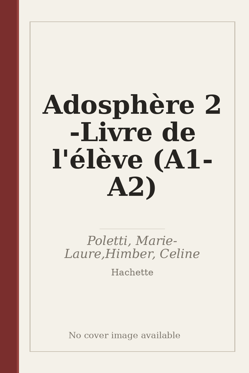 Adosphère 2 - Livre de l'élève (A1-A2) - no cover image available