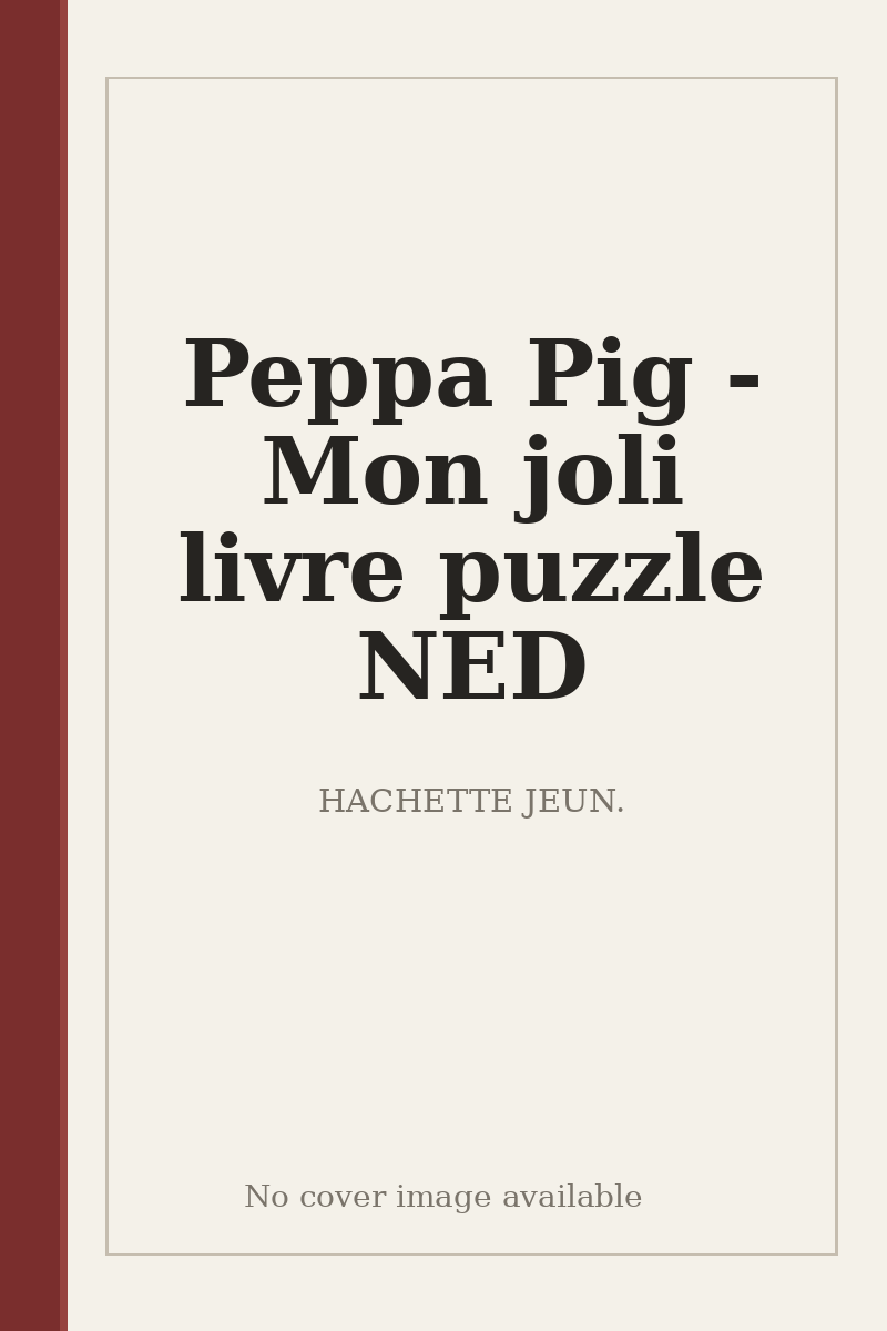 Peppa Pig - Mon joli livre puzzle NED - no cover image available