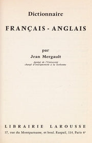 Dictionnaire Francais Anglais