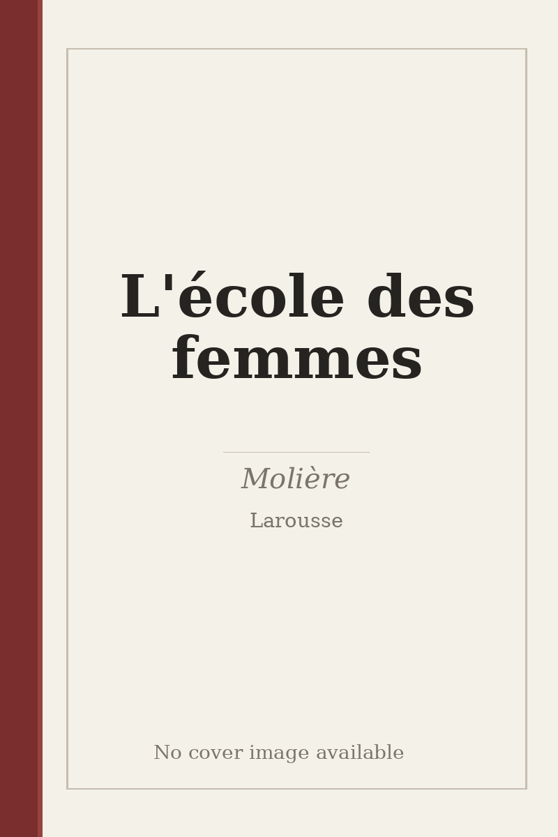 L'école des femmes - no cover image available
