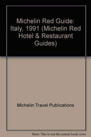Italy, 1991 (Michelin Red Hotel & Restaurant Guides)