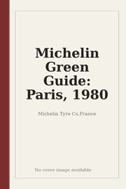 Michelin Green Guide: Paris, 1980