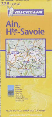 Michelin France: Ain, Haute-Savoie Map No. 328 (Michelin Local France)
