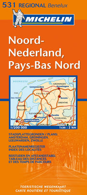 Michelin Noord-Nederland, Pays-Bas Nord (KAARTEN/CARTES MICHELIN)