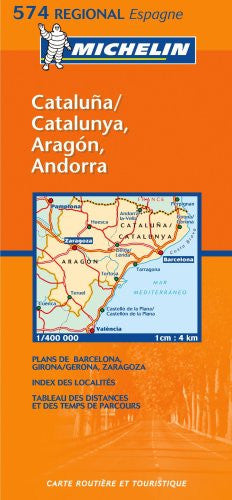 Aragon, Cataluna: No.574 (Michelin Regional Maps)