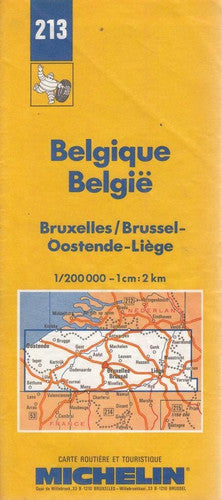 Bruxelles/Brussel-Oostend-Liege: No. 213 (Michelin Maps)
