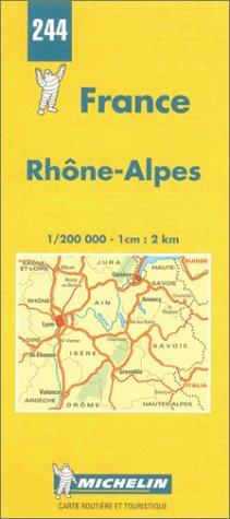 Michelin Map 244 Rhone, Alpes
