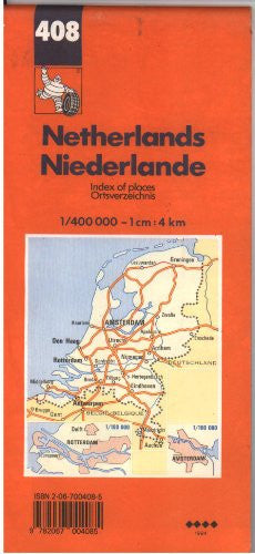 Netherlands: 408 (Michelin Main Road Maps)