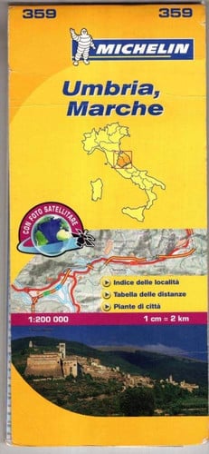 Marche & Umbria - Michelin Local Map 359: Map