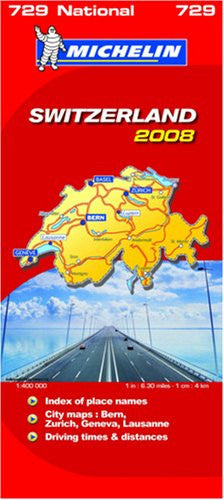 Switzerland 2008: No. 0729 (Michelin National Maps)