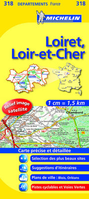 LOIRET / LOIR-ET-CHER 11318 CARTE ' LOCAL ' ( France ) MICHELIN KAART (KAARTEN/CARTES MICHELIN)