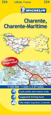 Charente, Charente-Maritime: No. 324 (Michelin Local Maps)