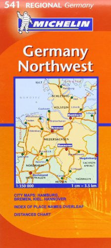 Germany Northwest: No. 541 (Michelin Regional Maps)