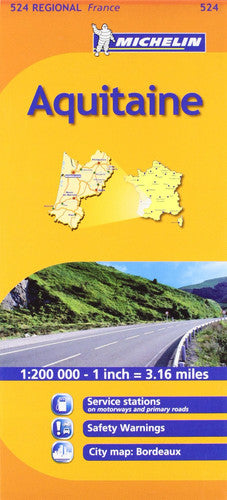 Aquitaine: No. 524 (Michelin Regional Maps)
