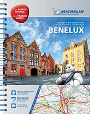 Benelux & North of France - Tourist & Motoring Atlas: Tourist & Motoring Atlas A4 spiral (Michelin Atlas)