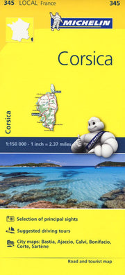 Corse-du-Sud, Haute-Corse - Michelin Local Map 345: Map (Michelin Local Maps)