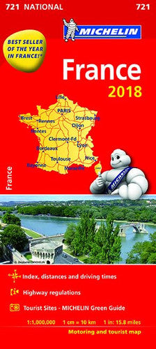 France 2018 National Map 721 (Michelin National Maps)