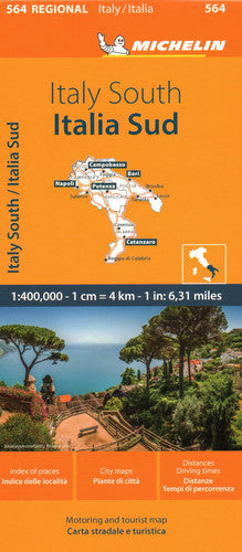 Italy South - Michelin Regional Map 564: Map