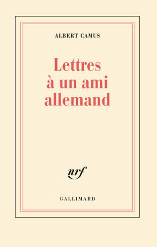 Lettres à un ami allemand