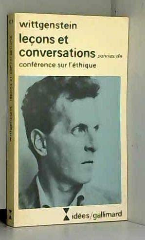 Leçons et conversations sur l'esthétique, la psychologie et la croyance religieuse: (suivies de) Conférences [i.e. Conférence] sur l'éthique