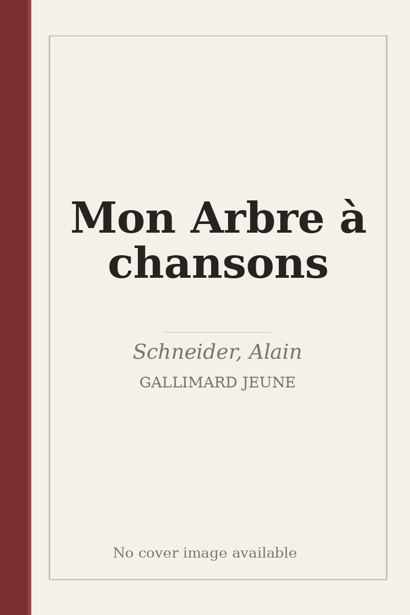 Mon Arbre à chansons - no cover image available