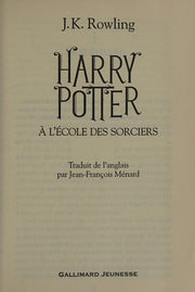 Harry Potter a l'ecole des sorciers FOLIO JUNIOR ED