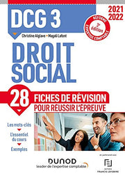 DCG 3 Droit social - 2021/2022: 28 Fiches de révision pour réussir l'épreuve (2021-2022)