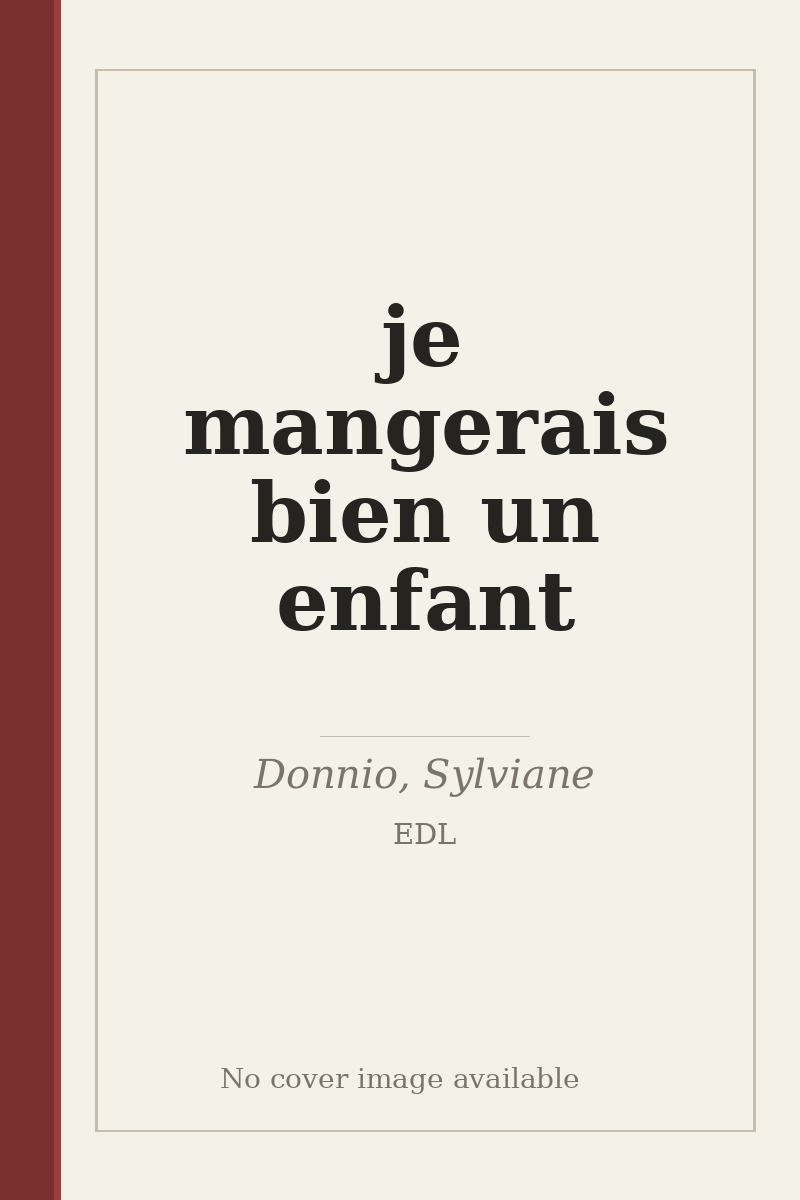 je mangerais bien un enfant - no cover image available