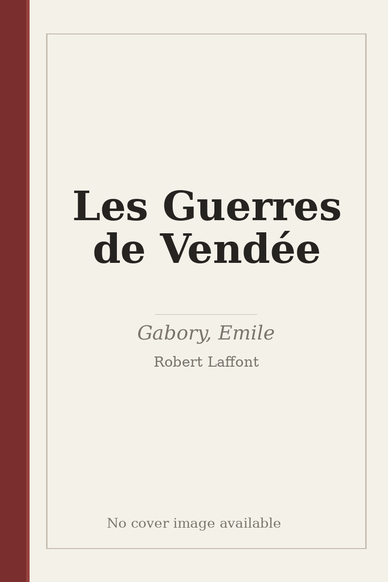 Les Guerres de Vendée - no cover image available