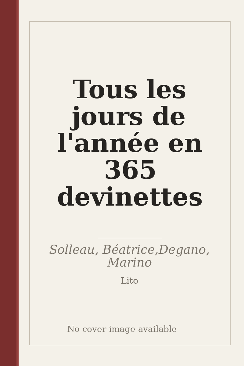 Tous les jours de l'année en 365 devinettes - no cover image available