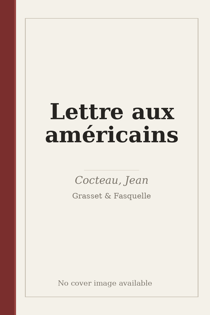 Lettre aux américains - no cover image available