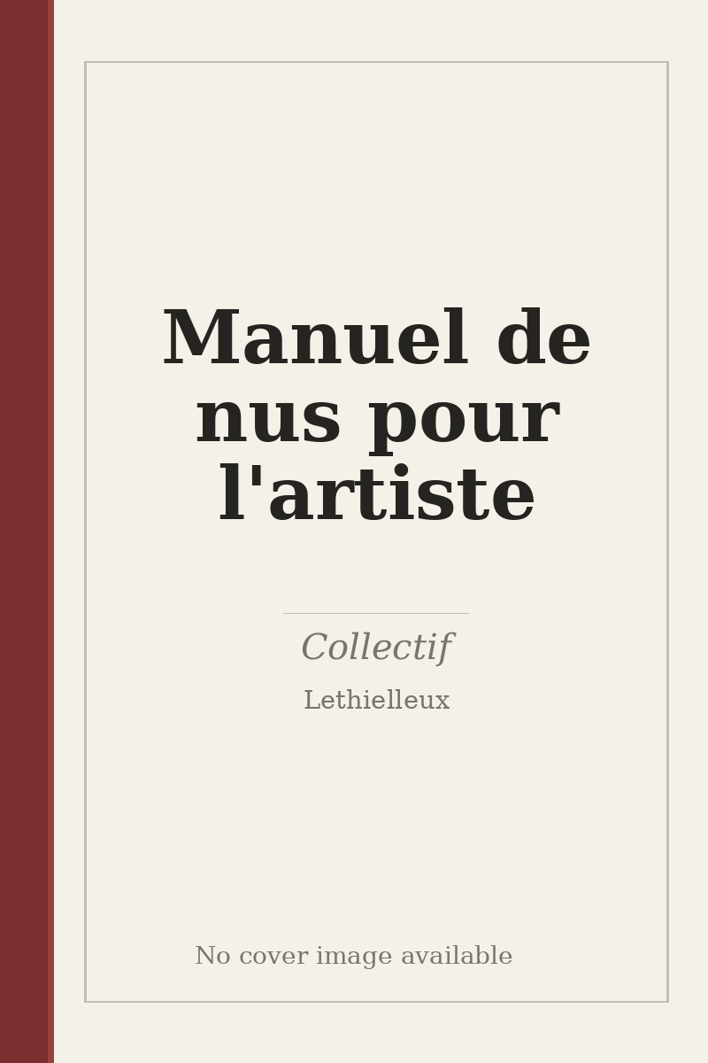 Manuel de nus pour l'artiste - no cover image available