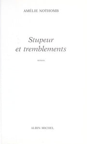 Stupeur et tremblements (Ldp Litterature)
